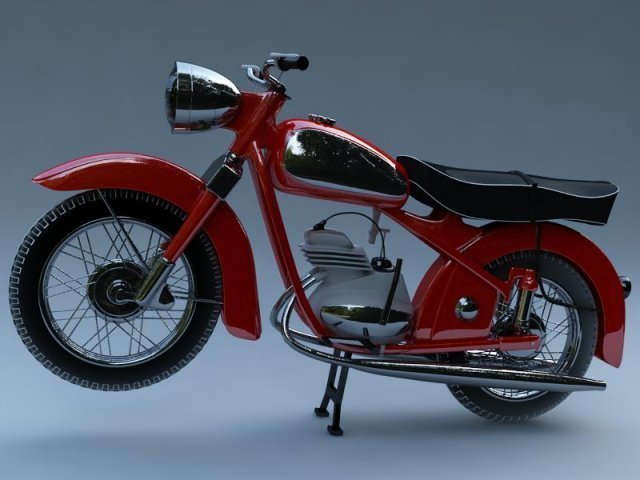 moto 3D 模型 .c4d .max .obj .3ds .fbx .stl .blend 