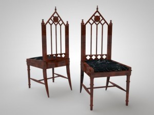 gothic chair 3D Модель