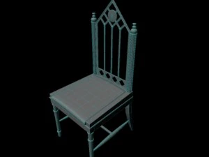 gothic chair 3D Model