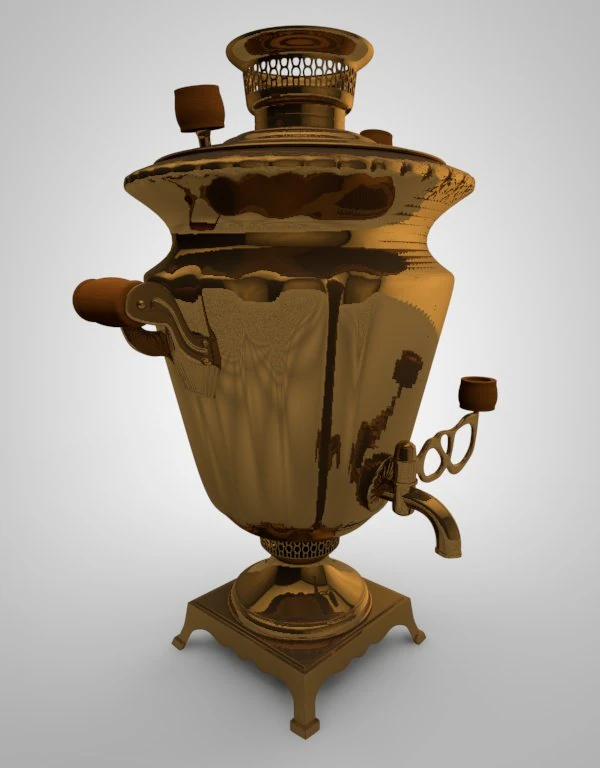 समोवर 3D मॉडल .c4d .max .obj .3ds .fbx .stl .blend 