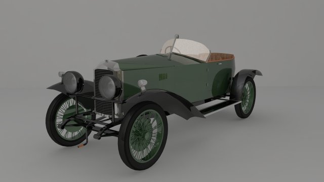 old car 3D Model .c4d .max .obj .3ds .fbx .stl .blend 