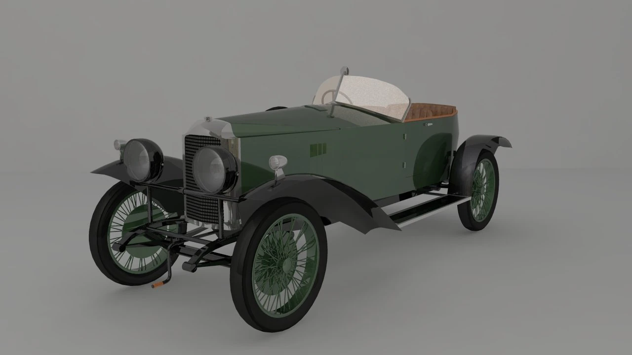 old car 3D Model .c4d .max .obj .3ds .fbx .stl .blend