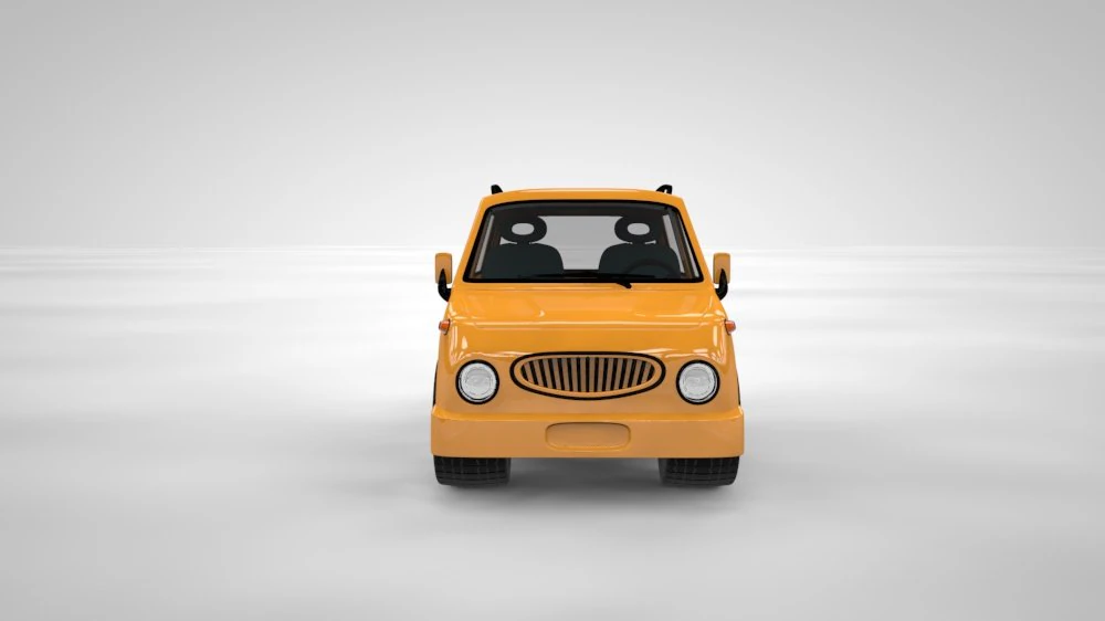 cartoon car 3D Model .c4d .max .obj .3ds .fbx .stl .blend