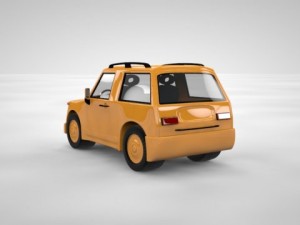 cartoon car Modelo 3D