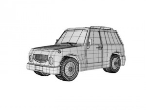 cartoon car Modelo 3D
