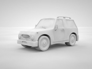 cartoon car Modelo 3D