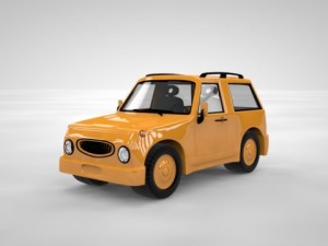 cartoon car Modelo 3D