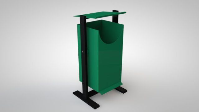 trashcan Model 3D .c4d .max .obj .3ds .fbx .stl .blend