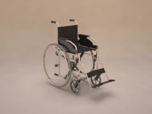 바퀴 달린 의자 3D 모델