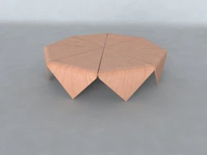 bancada circular Modelo 3D