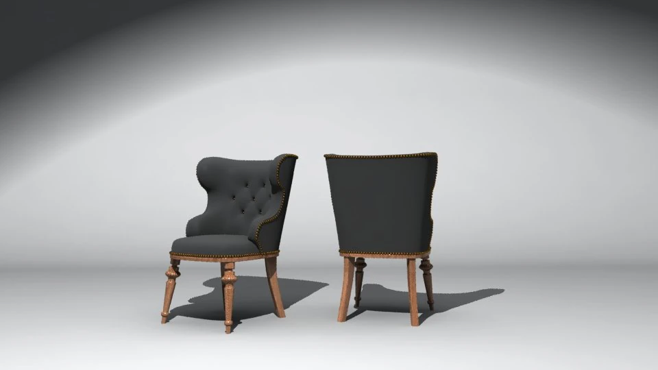 chair classic 3D Model .c4d .max .obj .3ds .fbx .stl .blend 