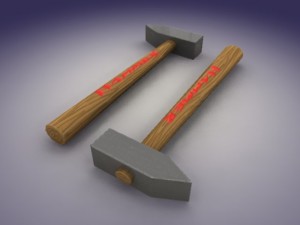 lowpoly hammer 3Dモデル