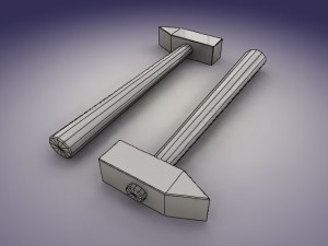 lowpoly hammer 3Dモデル