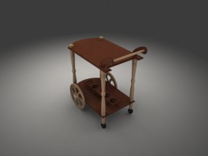 dinner wagon Modelo 3D
