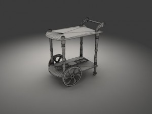 dinner wagon 3D 模型