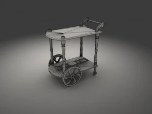 dinner wagon 3D Model