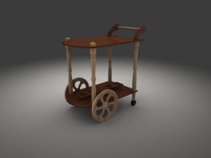 dinner wagon 3D 模型