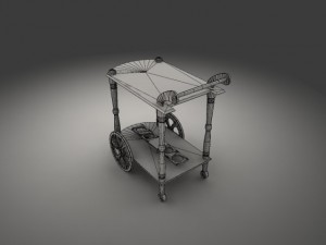 dinner wagon 3D 模型
