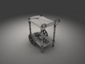 dinner wagon 3D Model