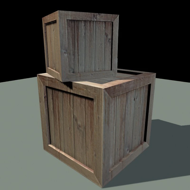 cassa di legno Modello 3D .c4d .max .obj .3ds .fbx .stl .blend 