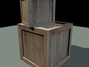 wooden crate 3D Модель