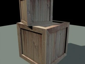 caisse en bois Modèle 3D