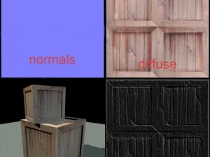 cassa di legno Modello 3D