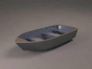 barco de pl&aacute;stico Modelo 3D