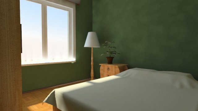 bedroom 3D Модель .c4d .max .obj .3ds .fbx .stl .blend 