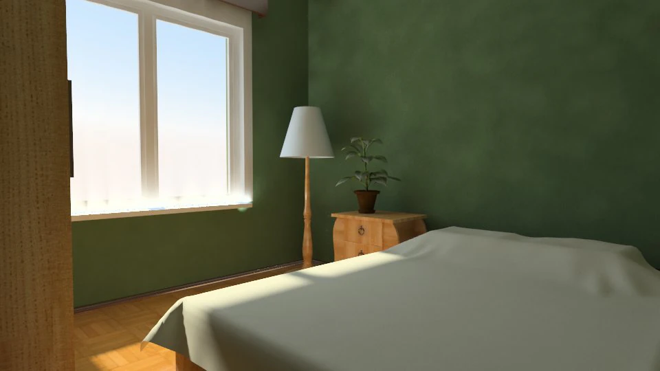 bedroom 3D Model .c4d .max .obj .3ds .fbx .stl .blend 