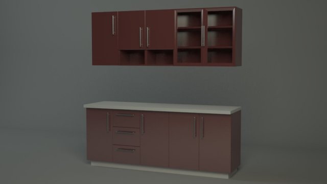 kitchen Modelo 3D .c4d .max .obj .3ds .fbx .stl .blend 