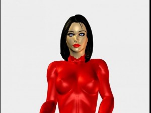 sitting girl 3D Модель