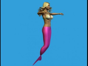 mermaid 1 3D Model