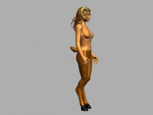 satyr girl 3D Model