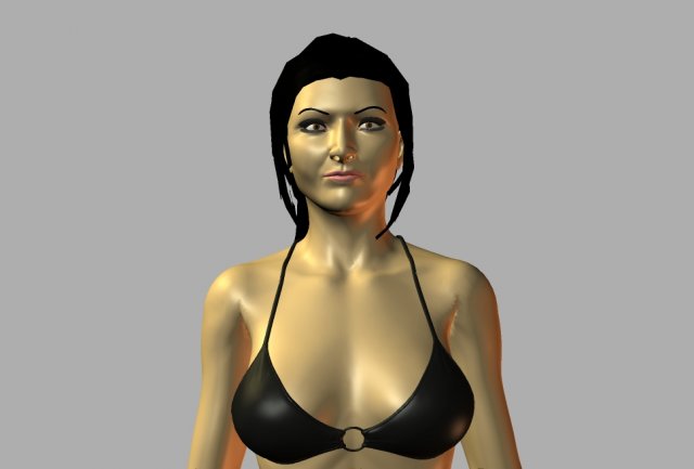 girl 1 3D Model .c4d .max .obj .3ds .fbx .stl .blend 