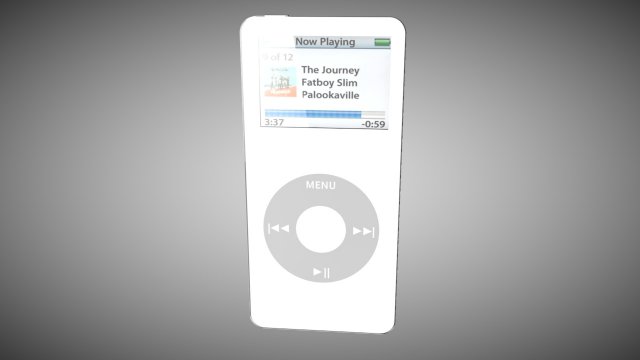 ipod nano 1g 3D Model .c4d .max .obj .3ds .fbx .stl .blend 