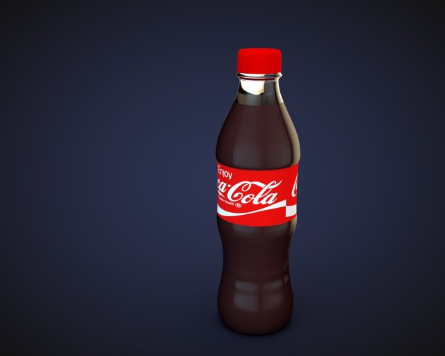 coca cola bottle 3D Модель .c4d .max .obj .3ds .fbx .stl .blend 