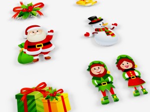 christmas collection Modello 3D