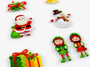 क्रिसमस संग्रह 3D मॉडल