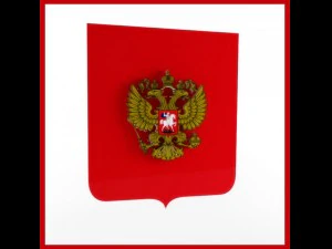 the coat of arms of russia 3D Model
