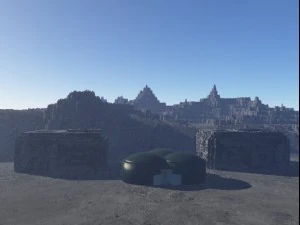 c&uacute;pula de la ciudad Modelo 3D