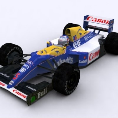williams renault fw14b Modello 3D .c4d .max .obj .3ds .fbx .stl .blend 