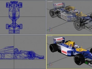 williams renault fw14b Modello 3D