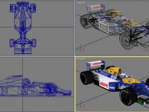 williams renault fw14b 3D Model