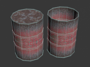 lowpoly barrel 3D-Modell