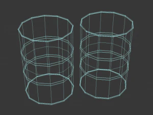 lowpoly barrel 3D Model