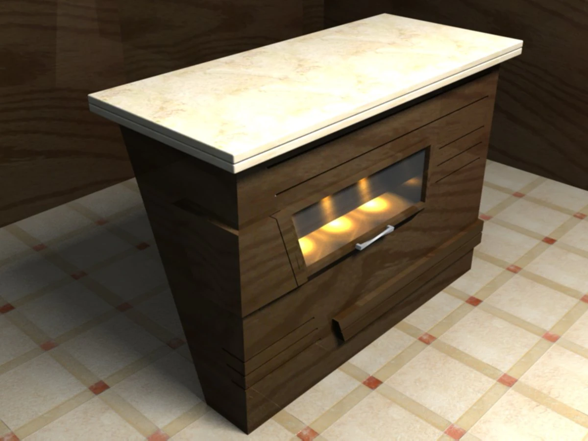 breakfast table 3D Model .c4d .max .obj .3ds .fbx .stl .blend 