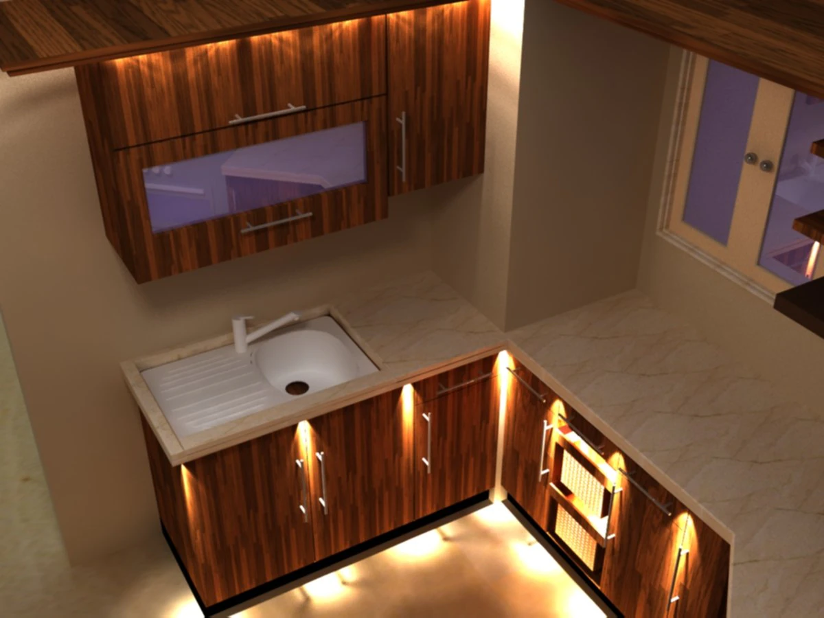 kitchen 3D Model .c4d .max .obj .3ds .fbx .stl .blend 