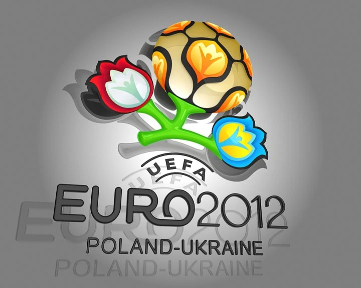 logo euro 2012 3D Model .c4d .max .obj .3ds .fbx .stl .blend