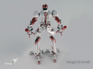 assault armour suit 3D 모델